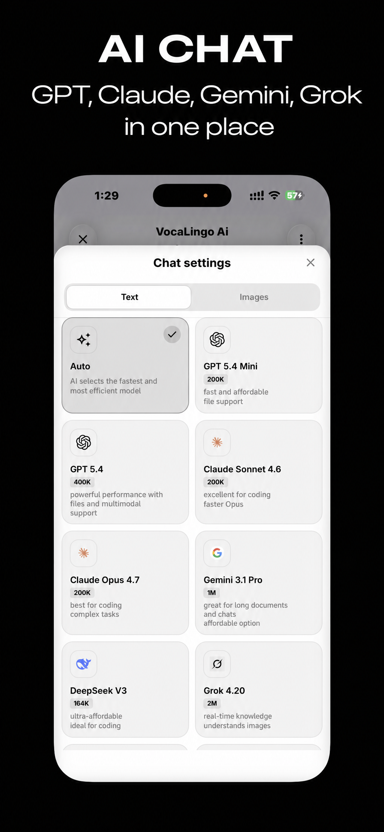 VocaLingo App Interface